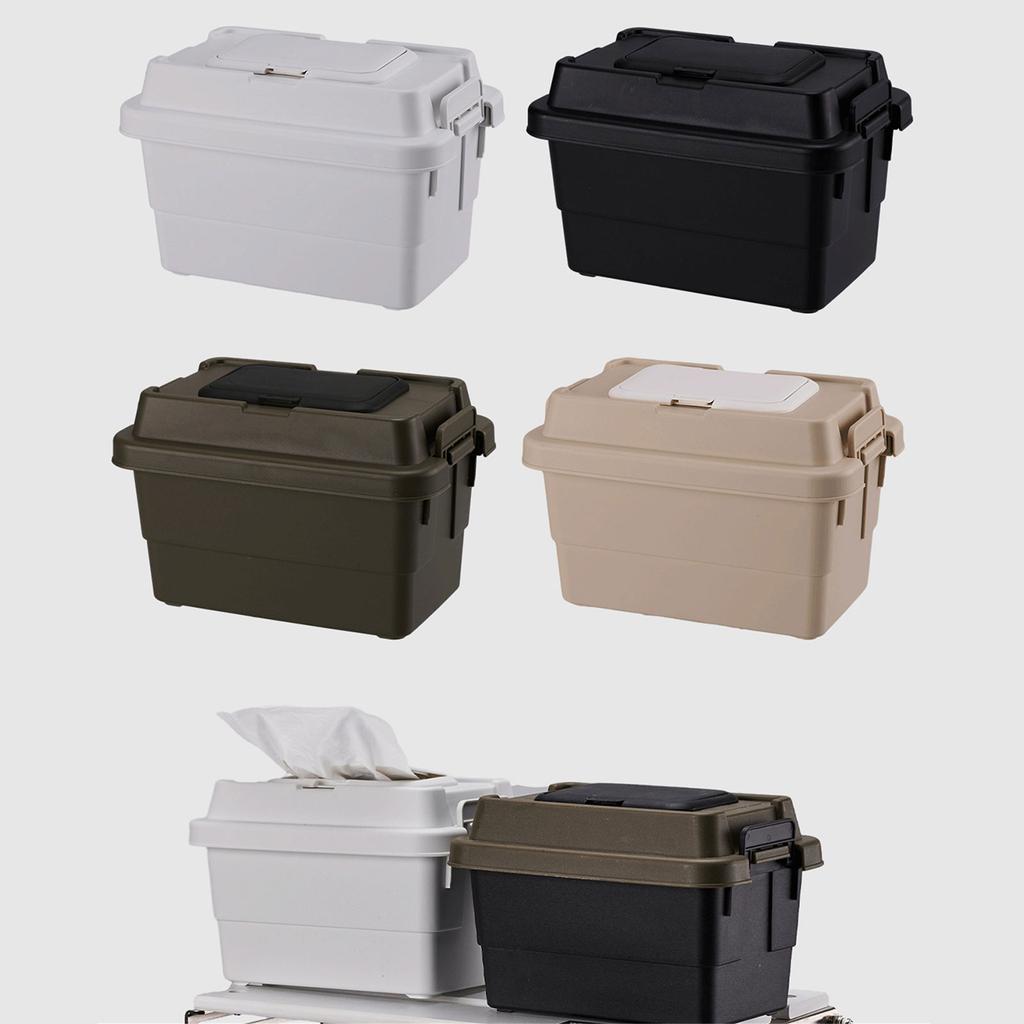 Utomhus Camping Förvaringslåda Tissueboxhållare Skrivbords Servettpappersbehållare Bärbar Kryddflaska Organiserare Gåvor