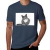 Grey And White Cat Tshirt T Shirt Unisex Designer T Shirt Unisex Cotton Tshirt