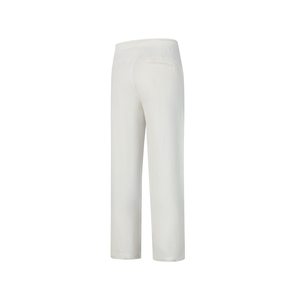 Saucony Sport High Street Solid Color Simple Lace Straight Casual Pants Women pants Oatmeal-White SC1240164A-WT30