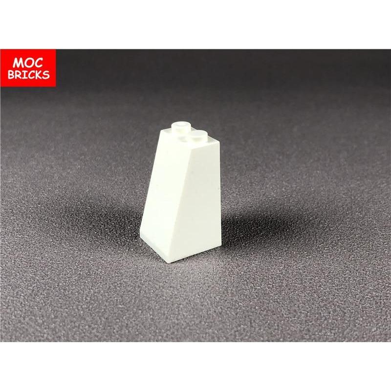 10pcs/lot MOC Bricks White Slope 75 2 X 2 X 3 Undetermined Stud Type Fit with 3684 Building Bloks Figure DIY Toys Dolls Gifts