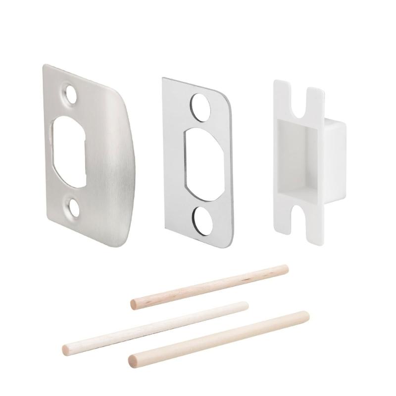 Standard Door Strikes Plate Practical Residential Security Striker Door Lock Latches Restorers Spacer Easy Installion