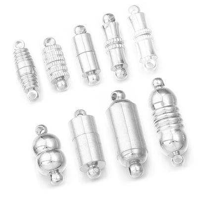 5 pièces/lot Fermoirs Magnétiques Puissants Fermoir d'Extrémité Magnétique Plaqué Cuivre Connecteurs Pour la Fabrication de Bijoux Bracelets en Cordon de Cuir DIY Collier