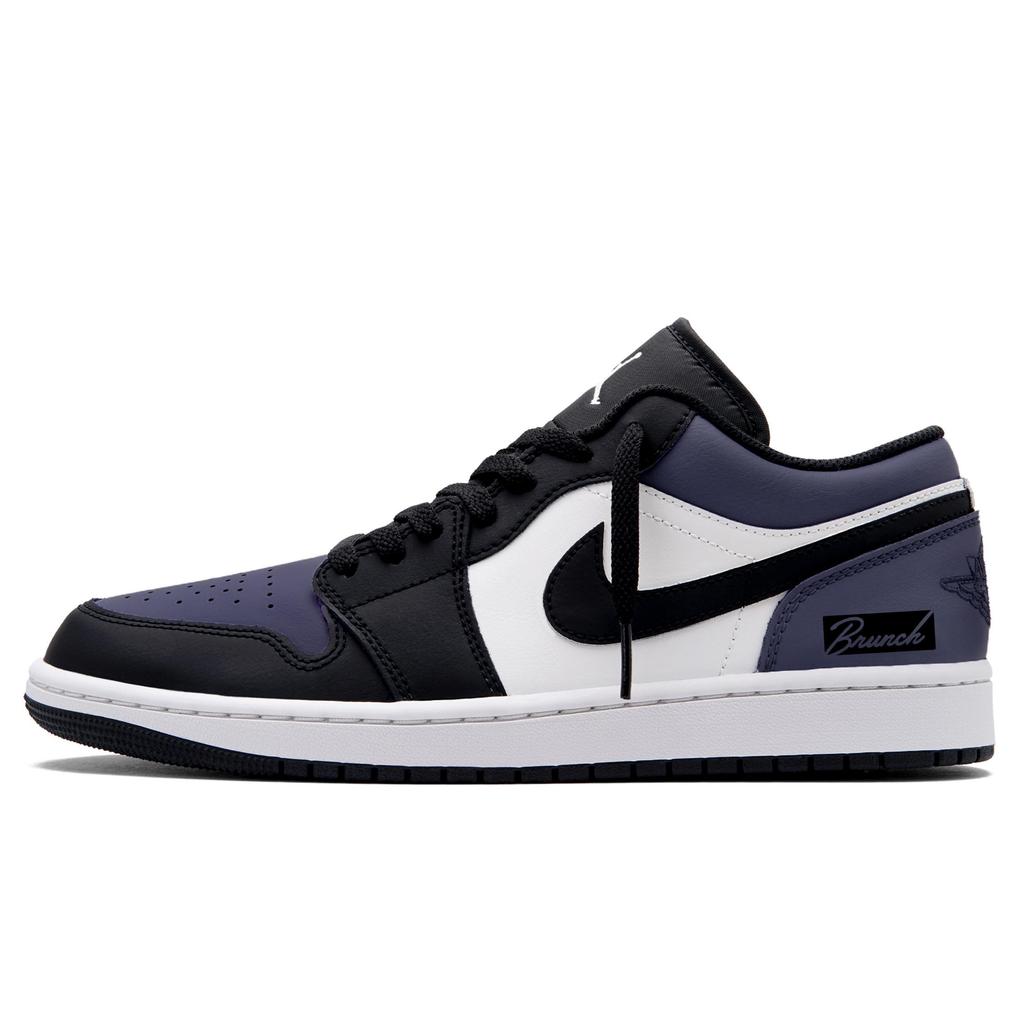 Jordan Air Jordan 1 Low Top Vintage Basketballschuhe Herren Lila Schwarz 553558-040(Team1919--)