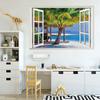 Fake Window Landscape Painting Wall Stickers Living Room Bedroom Decoration Stickers Pvc Self-Adhesive