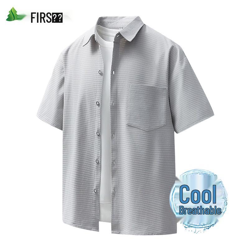 FIRS Men s Summer Loose-fit Ice Silk Polo Shirt 3XL