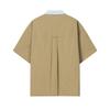 FILA × KOLOR BEACON Fashion Casual Versatile Shirt Women shirts Golden-Brown F11W636401FDK