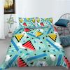 Abstract Geometric Pattern Digital Printing Quilt Cover Pillowcase Two Three Piece Set Polyester