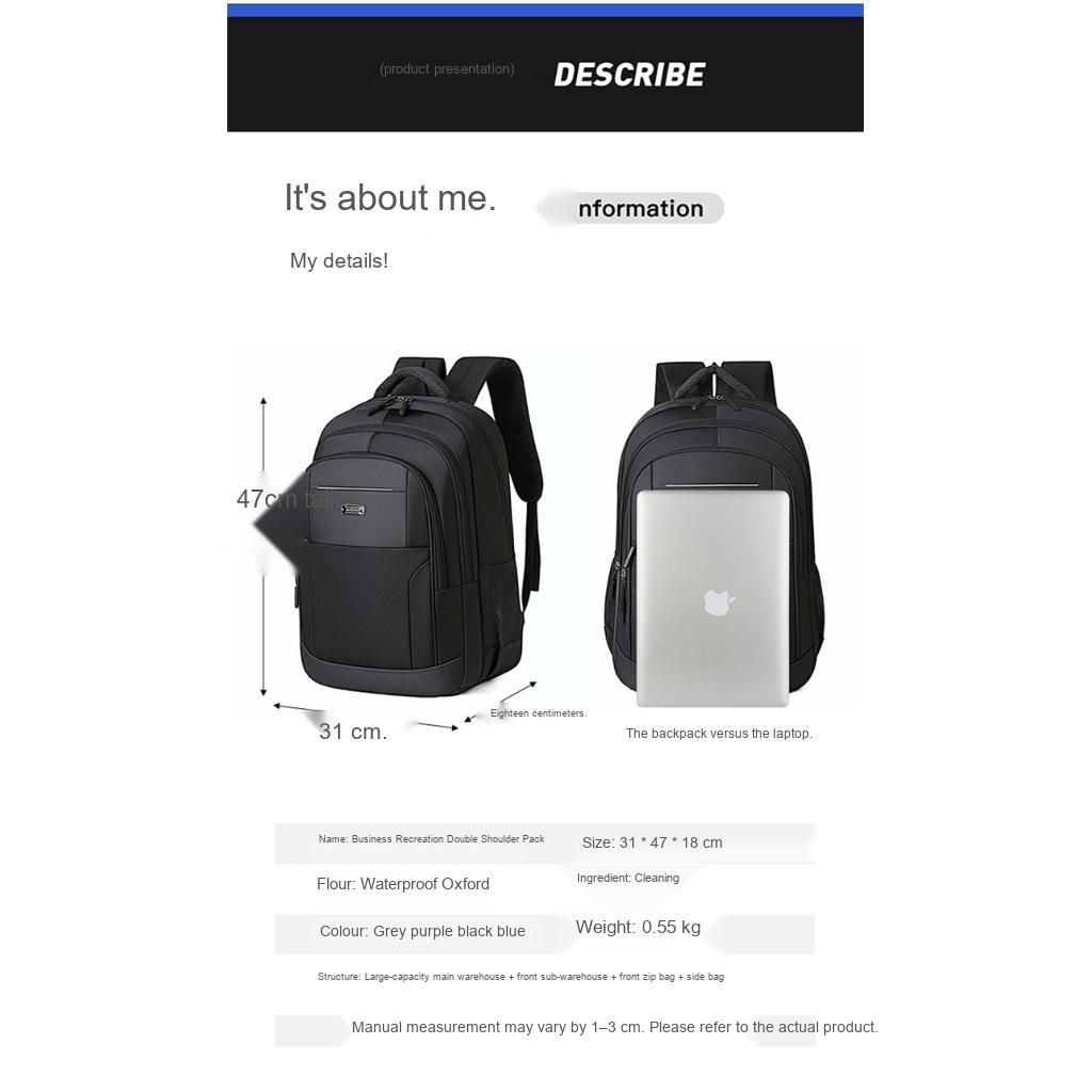 Xeie Thuk Rucksack Unisex Große Kapazität Mehrere Fächer Tägliches Reisen