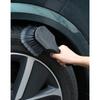 Short Handle Tire and Wheel Brush for Car Rim, Soft Bristles for Gentle Washing, Efficiently Cleans Tires