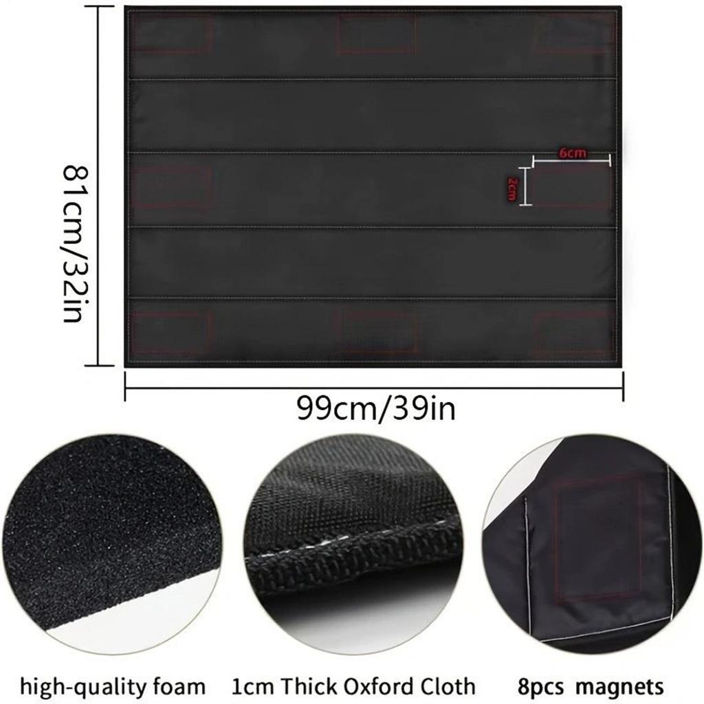 Fireplace Cover Fireplace Draft Stopper With Built-in 12 Strong Magnet Stops Heat Loss Flame-Retardant Fire Place Accessories