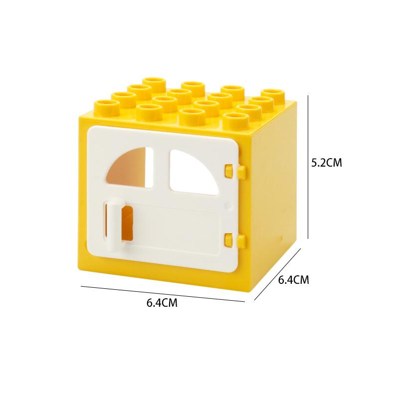 Big Size DIY Building Blocks Window Doors And Household Bulk Parts Model Compatible Large Bricks Toys Accessories Kids Toy Gifts