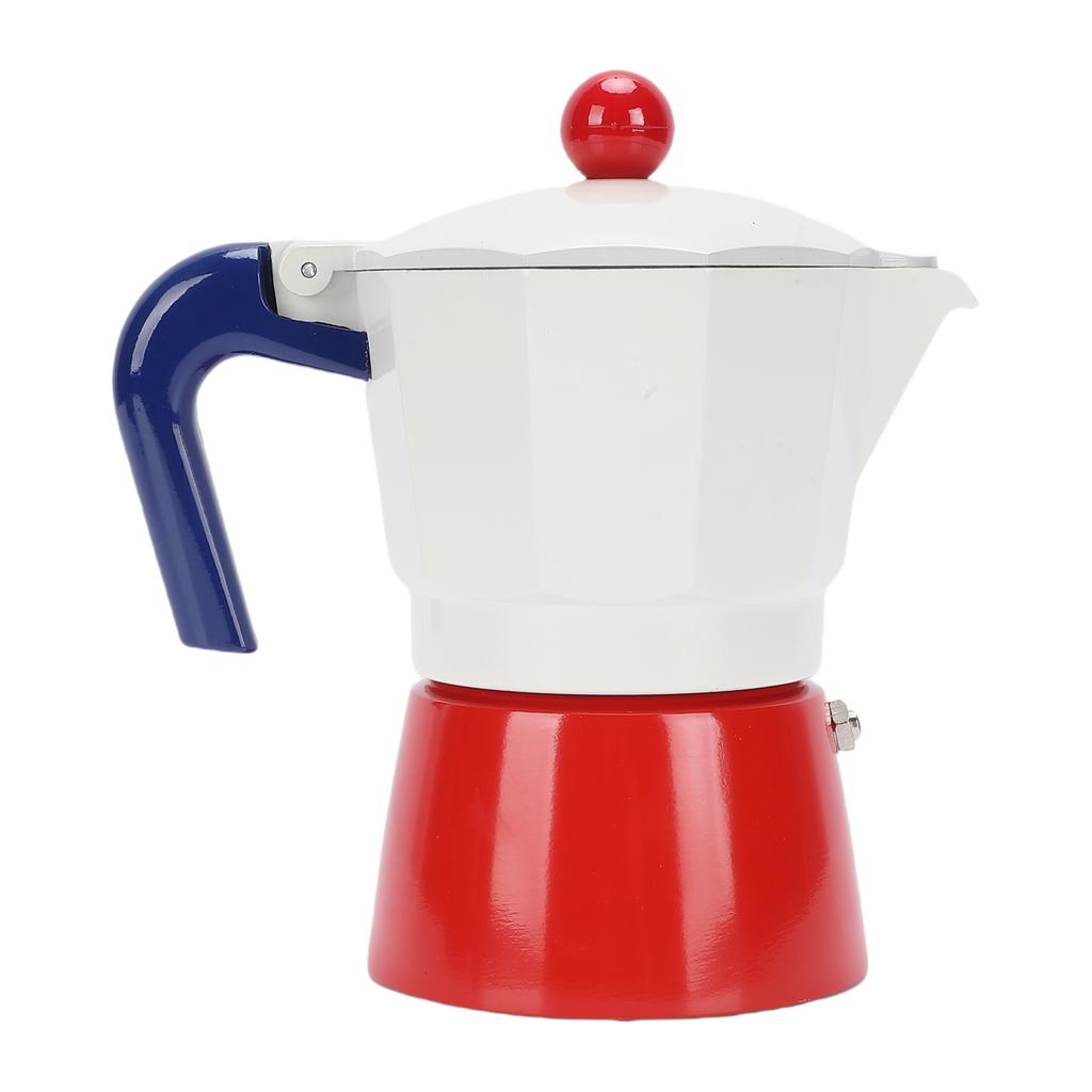 İtalyan Kahve Makinesi 150ml 3 Fincan Alüminyum Tek Valf Taşınabilir Ocak Üstü Kahve Makinesi Potu Küba Kafe Evde Demleme için