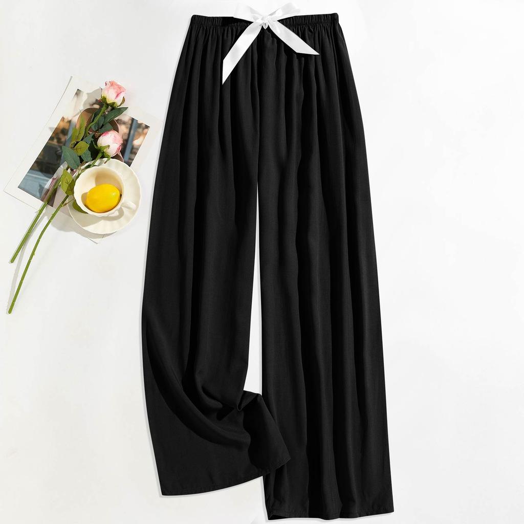 Women's Casual Fashion Sleep Pants Loungewear Pants Wearable As Outerwear High-Waisted Pants