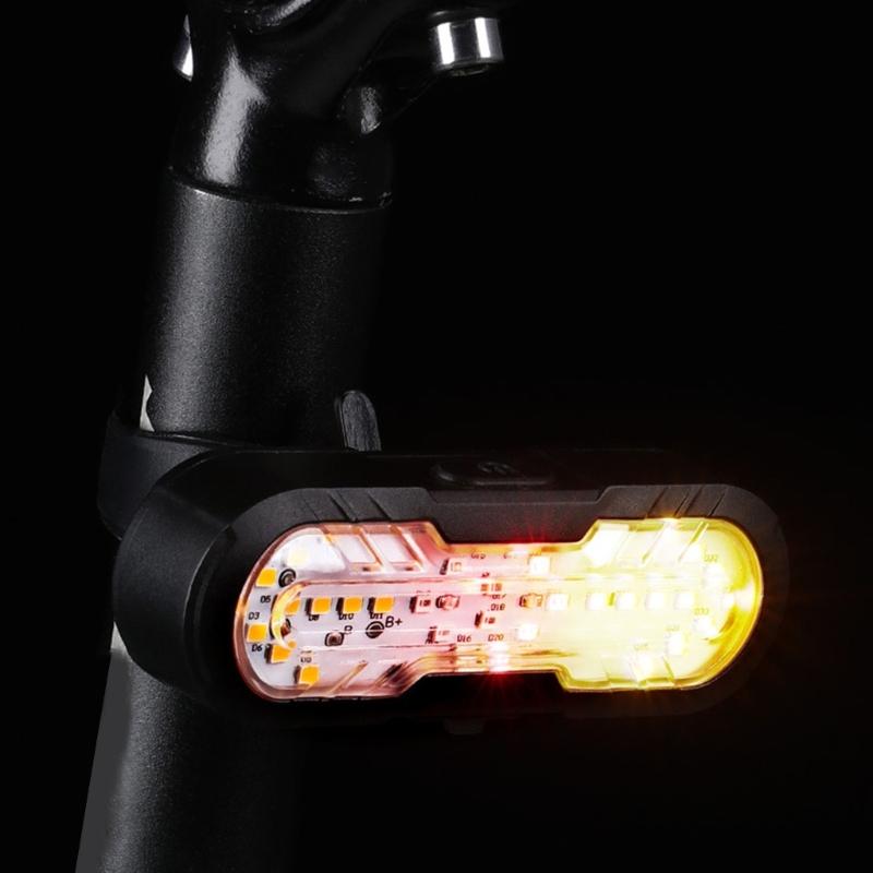 Bicycles Wireless Remote Control Turn Light USB Rechargeable Safety Warning Cycling Light LED Bicycles Rear Light