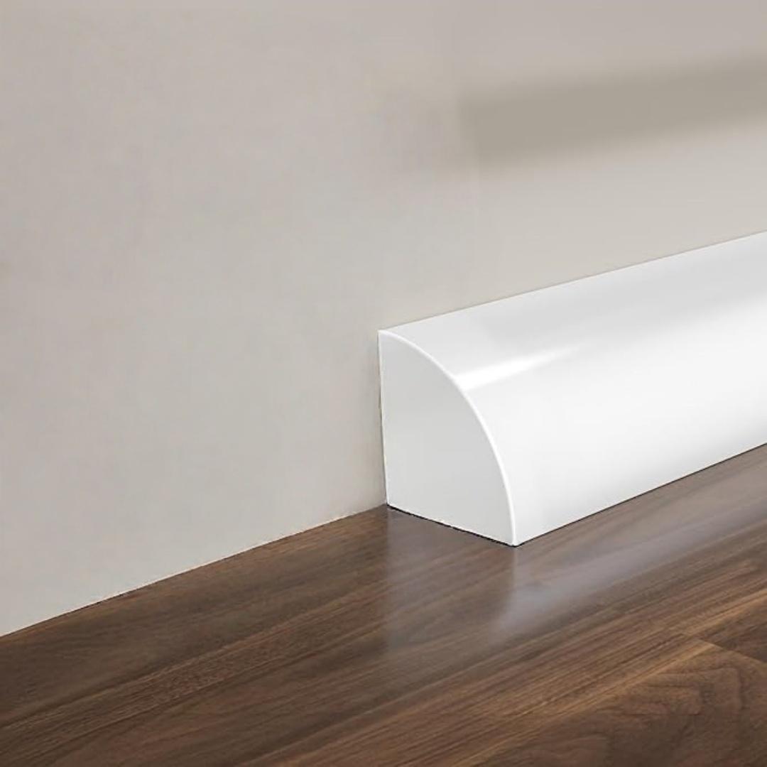 

1PC Flexible Quarter Round Molding, Mini Peel and Stick Trim Molding for Shower Corners,Kitchen Countertops,Bathrooms 2m