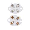 Douille de Tube Céramique 4 Broches Pour 300B 811A 572B Montage Panneau Châssis Audio Hifi Amplificateur à Lampes Vintage Accessoires DIY