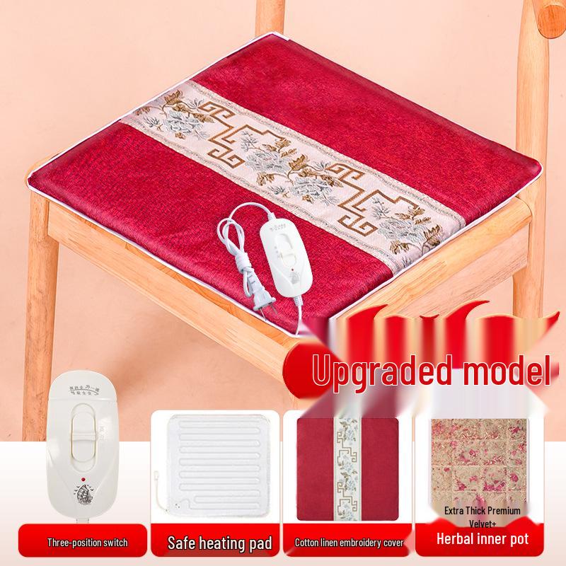 

Ваньтан Электрическая грелка из моксы - Бархатная подушка с полынью для горячего компресса для офиса и дома