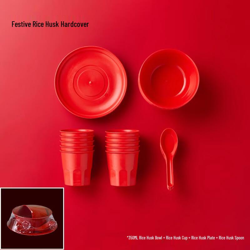 

Disposable Rice Husk Tableware Set
