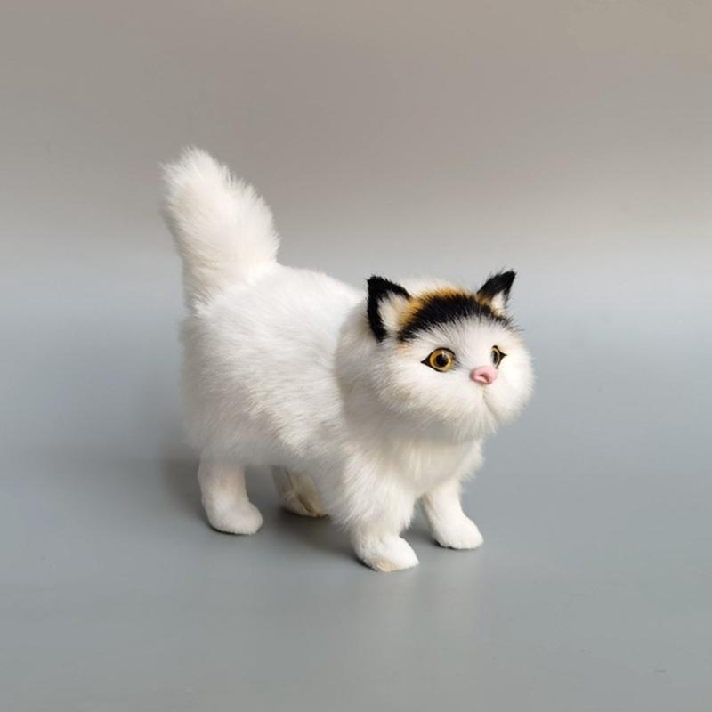 Kätzchenfiguren Simulation Katze Ornament Geschenk für Kind Kinder Schlafzimmerdekoration