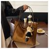 Retro Suede Versatile Shoulder Tote - High-End Fashionable Large Capacity Bag