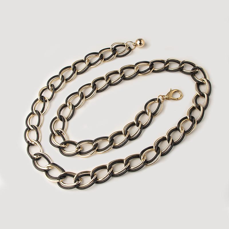 New Women's Double Chain Casual Versatile Waist Chain Metal Fashion Young Street Women's Waist Chain