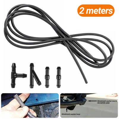 200cm Universal Windscreen Washer Nozzle Pipe Wear-resistant Long Lasting Y-type T-type Joint Wiper Hose Replacement