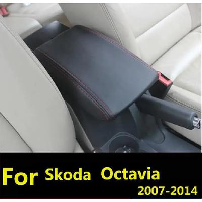 Microfibre Leather Center Armrest CoverI For Skoda Octavia A5 2007 2008 2009 2010 2011 2012 2013 2014 Car Interior