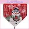 Christmas Snowman Table Runner With Embroidery For Holiday Home Decor