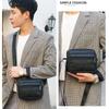 Business Genuine Leather Men's Crossbody Bag New Casual Pure Color Single-shoulder Bag Small Message Square Bag for Men