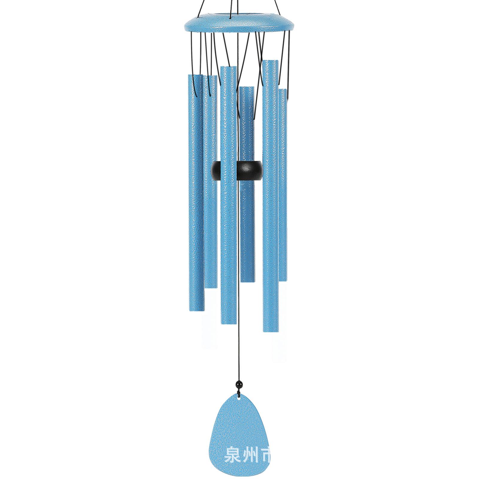 

Aluminum Wind Chimes Decoration Crafts Household Creative Pendant Waterproof Classic with Music Wind Chimes Hanging Ornaments синій