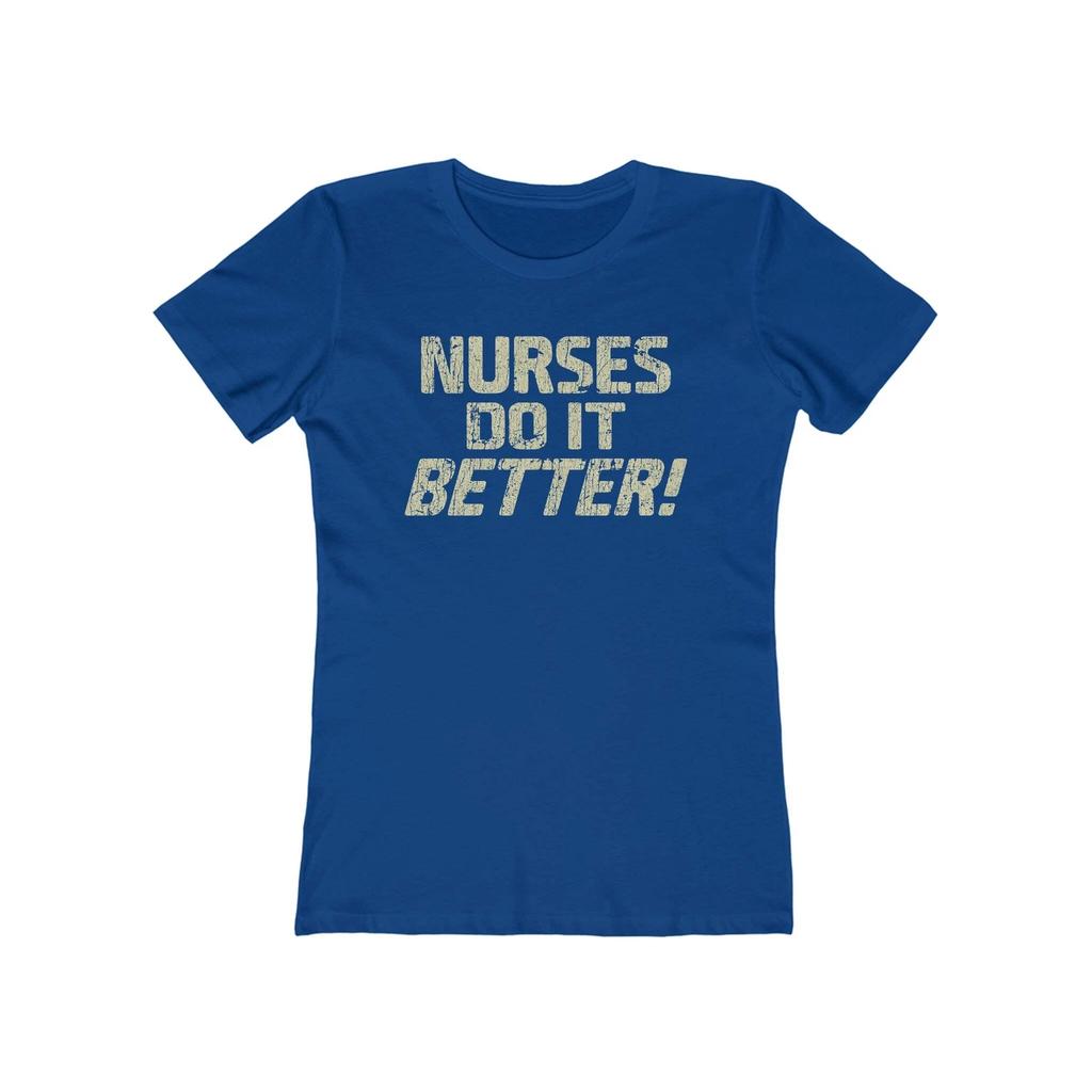 Le infermiere lo fanno meglio! T-shirt vintage da donna 1977