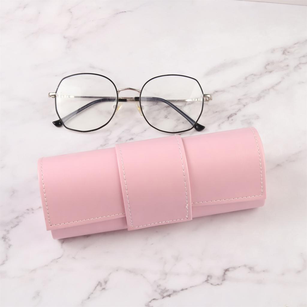 Leather Handmade Eyeglass Case Myopia Glasses Case/sunglasses Neutral Anti Pressure Glasses Case