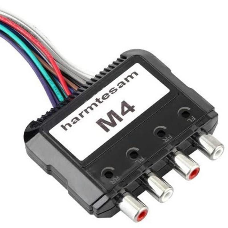 

Multiple Channel Speaker Signal Adapter Noise Reduction For Factory Radio Upgrades And Aftermarket Amplifier Integration 1