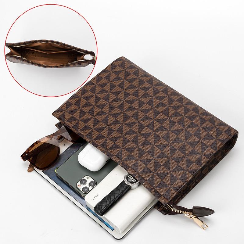 New unisex small wallet long casual change bag business large capacity handbag zipper envelope bag