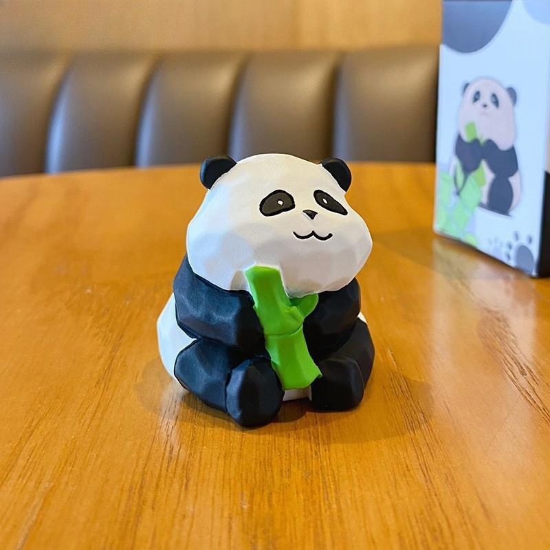 Roztomilá a Vynikající Pryskyřičná Figurka Stolní Dekorace pro Flu Panda Auto Ozdoby do Auta