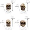 Figurki Mini Czaszek Główki Szkieletu Miniatury na Dekoracje Halloweenowe, Dekoracje Czaszki, Akcesoria do Domków dla Lalek na Dekoracje Halloweenowe, 40 szt.