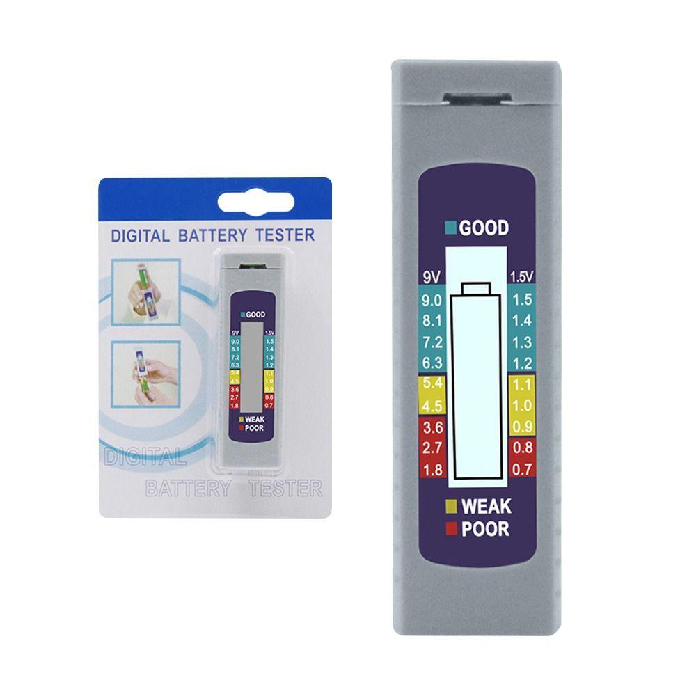 

Тестер батарей таблеточного типа Цифровой тестер батарей ЖК-дисплей Диагностический инструмент для измерения емкости батарей