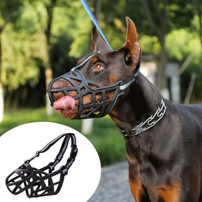 Maulkorb-Schnallendesign für Hunde, innovativ, verschleißfest, robust, reißfest, Bissschutz, ausgehöhlt, Anti-Bell-Schutz für Haustiere