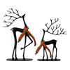 NEW Christmas Deer Modern Holiday Realistic Statue Christmas Reindeer Figurines Home Decor For Indoor Bedroom Living Room Table