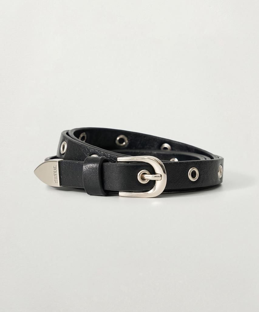 Seteo Eyelet Buckle Belt Black