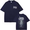 Metal Rock Band Gojira The Flesh Alive Skeleton Graphic Tshirt Unisex Women Fashion Oversized Tshirts Unisexs Casual Cotton T Shirt