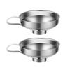 Good-Stainless Steel Wide Mouth Canning Funnel Hopper Thick Salad Dressing Funnel Wide Mouth Can For Oil Wine Kitchen