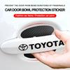 Car Door Sticker Carbon Fiber Scratches Auto Handle Protection Film for Toyota TRD GR Yaris Hilux Corolla Prius Avensis Emblem Auris
