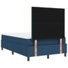 Box Spring Bed with Mattress and Headboard Blue 120 x 190 cm Fabric