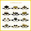 Graduation Season Theme Paper Glasses Event Decorations Photo Props Festive For