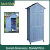 Waterproof Outdoor Wooden Storage Cabinet for Garden Tools - Anti-Corrosion and Sun Protection, Ideal for Courtyard and Balcony Use.
