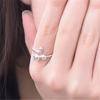 Cat Finger Rings Cat Adjustable Opening Rings Alloy Material Party Jewelry