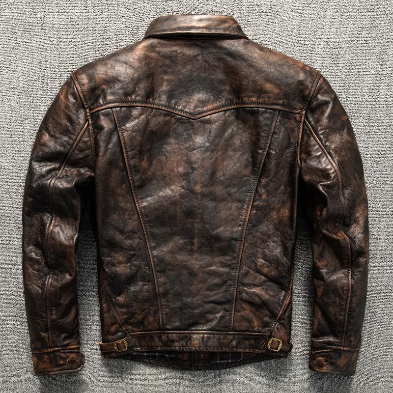 Men's Lapel Locomotive Suit PU Leather Jacket Autumn and Winter Jacket