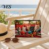 Beach Storage Organizer Toiletry Bag Organizer, Cat Printed Bag, Durable Canvas Sand-proof Cosmetic Pouch, for Travel Makeup Stationery