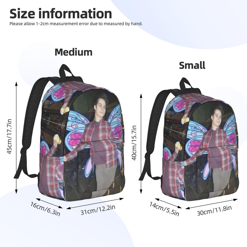 Dylan Obrien Actor Backpack for Men Women Cool High School Work Daypack  Laptop Computer Shoulder Bag Gift